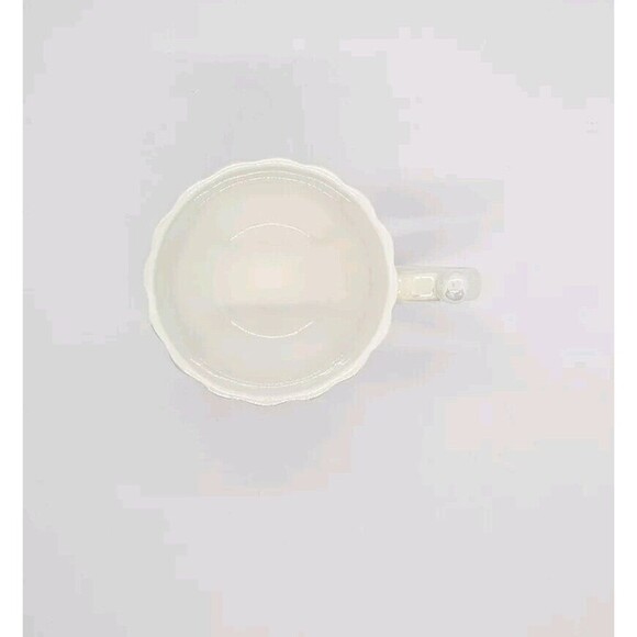 Ceramic Shiny Silver White Tea Cup & Shiny Seashell Saucer Set - Picture 4 of 8